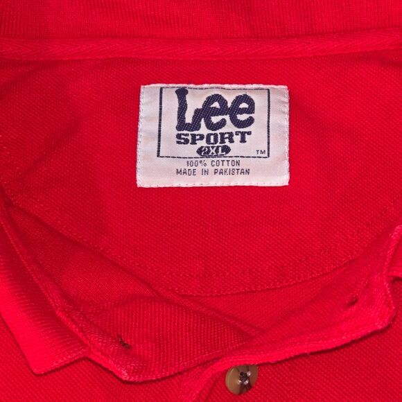 LEE SPORT Cardinals Polo Men's 2XL Embroidered MLB Logo Casual Athleisure Preppy - Picture 5 of 16